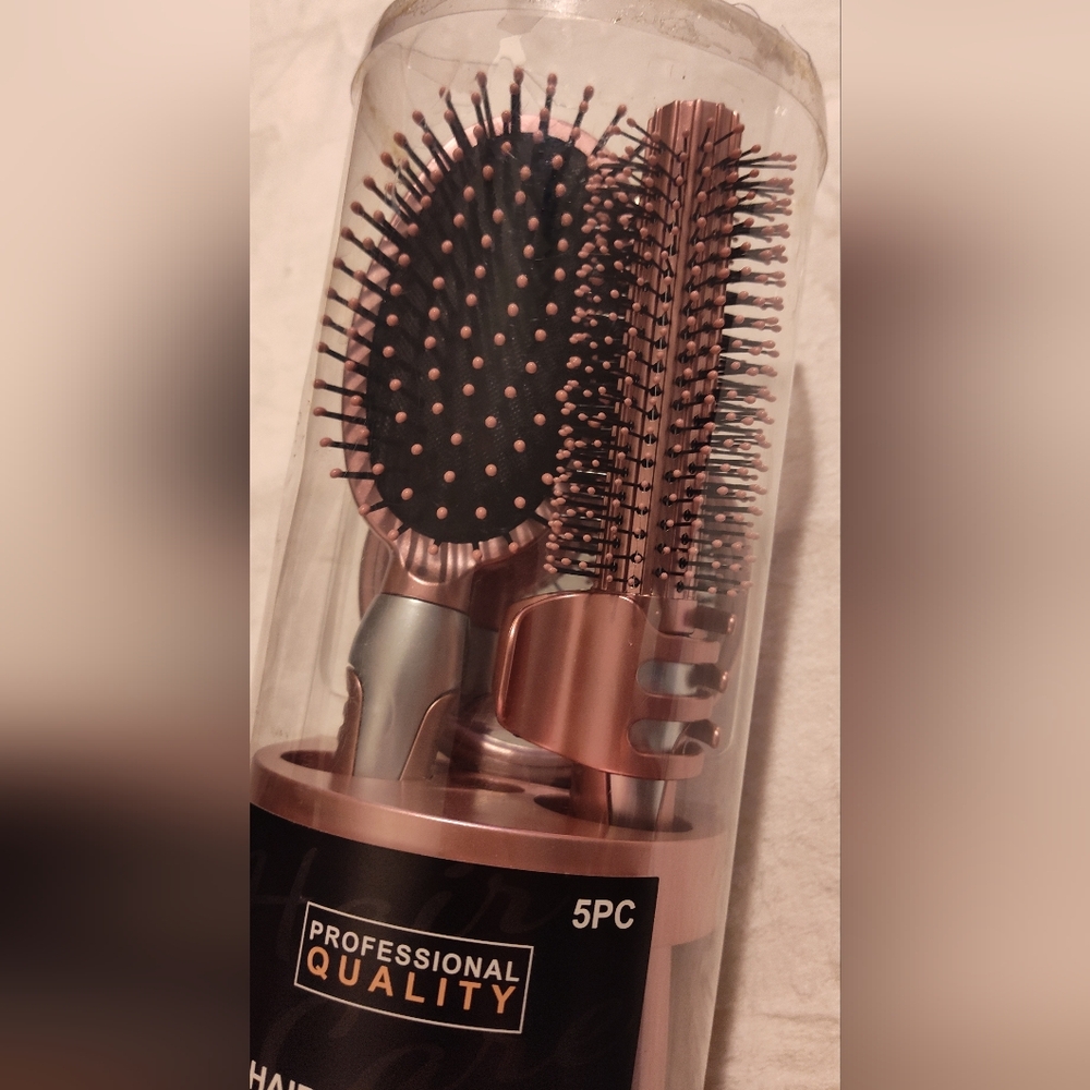 Rose Gold Hair Brush Set